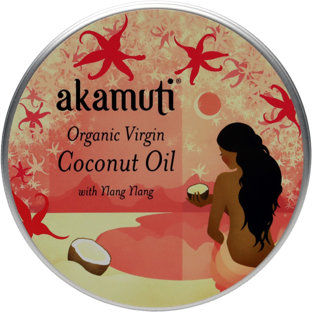 akamuti  Organic Virgin Coconut Oil with Ylang Ylang, 175 g