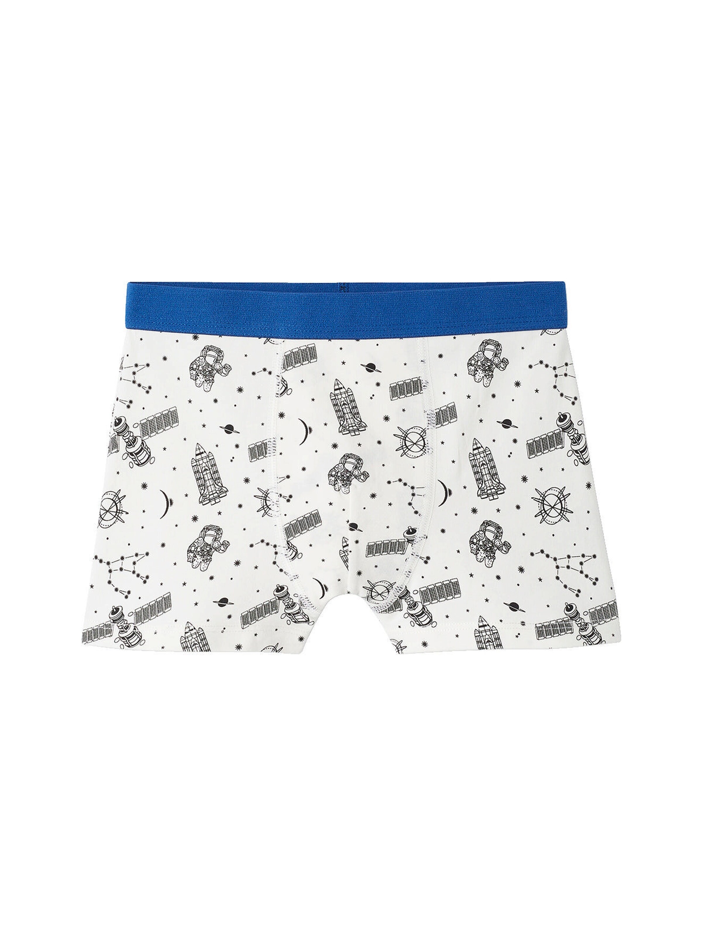 Vertbaudet 5er-Pack Jungen Boxershorts aus Stretch, Weltraum königsblau