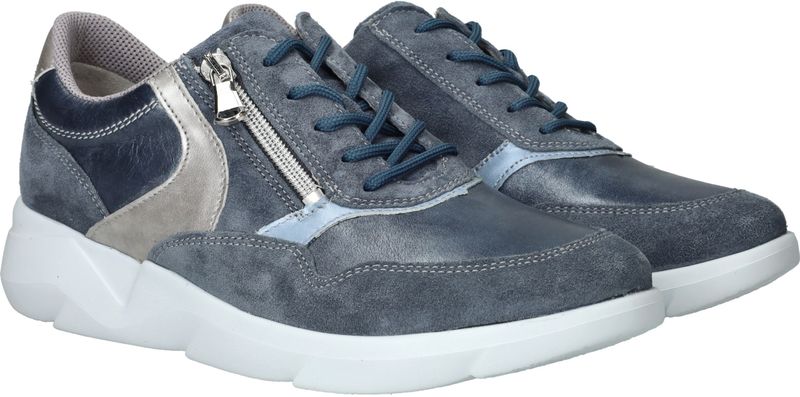 Waldlaufer - Funky - Sneakers - Blauw - Leer - Voetwijdte K