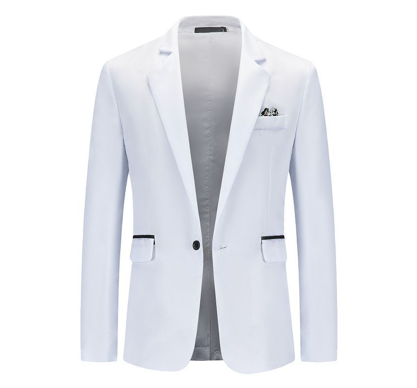 Sheck - Effen blazer met één knoop