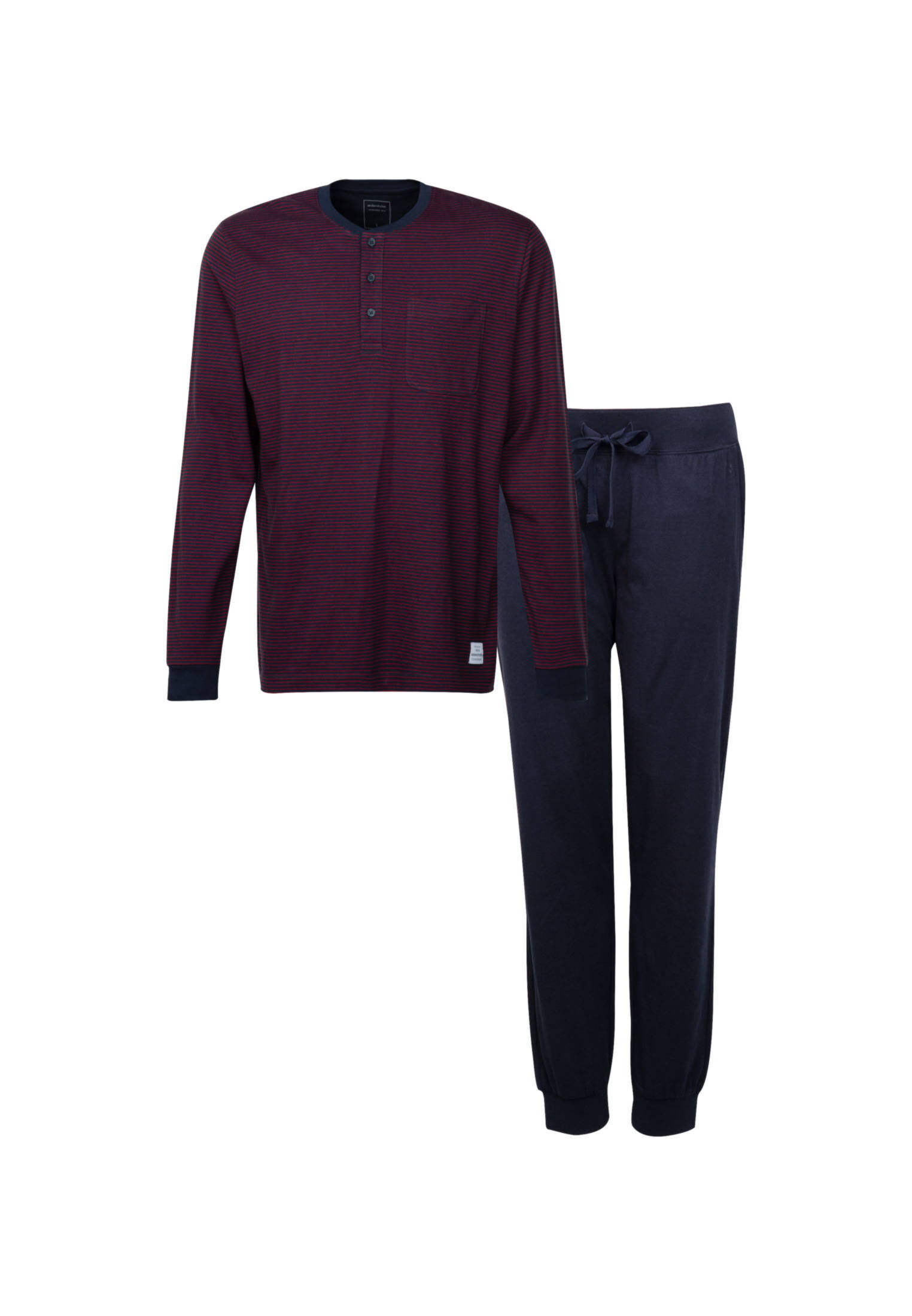 Seidensticker| Herren Pyjama Schwarze Rose