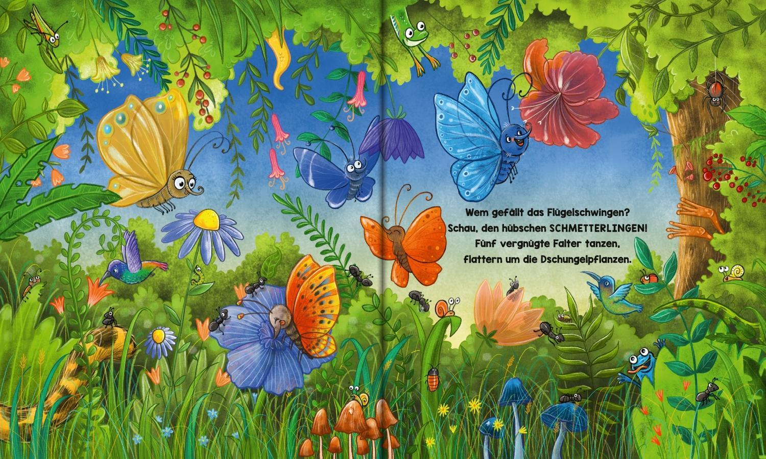 Mein buntes Regenwald Wimmelbuch. Welches Tier versteckt sich hier?
