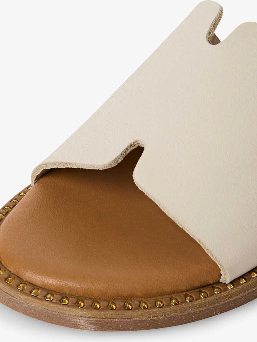 Leren Slipper - beige