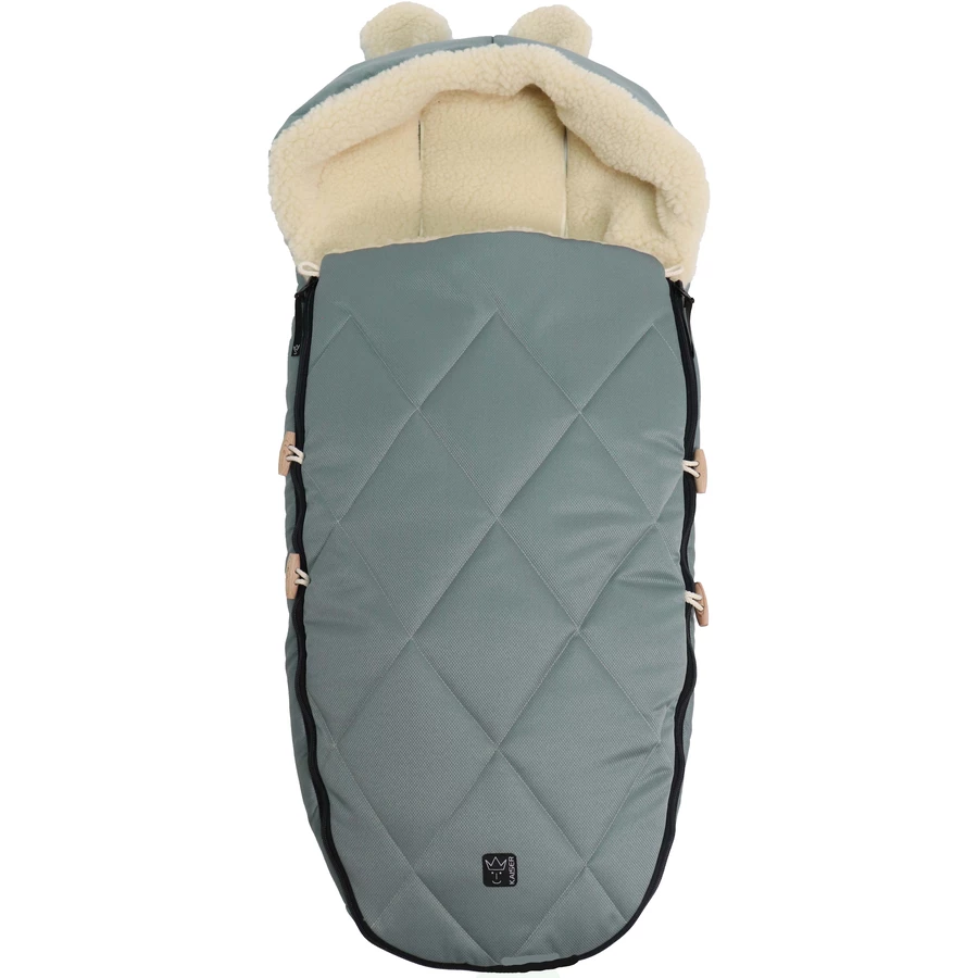 Kaiser Winterfußsack XL EARS WOOL slit green