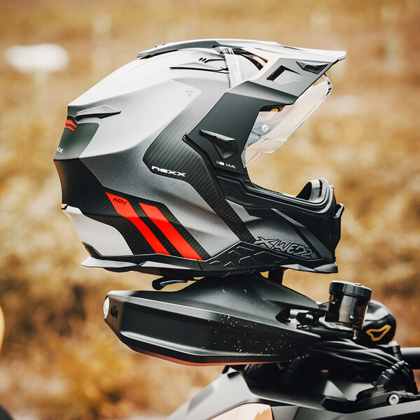 Nexx - Casque X.WED 2 Vaal Blanc Mat / Noir Mat / Rouge