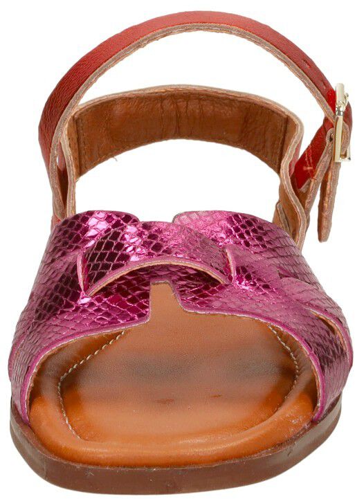 Red Rag Sandalen Plat fuchsia