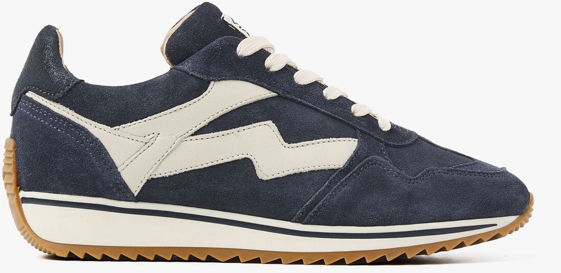 blauwe via vai lage sneakers mikki alex