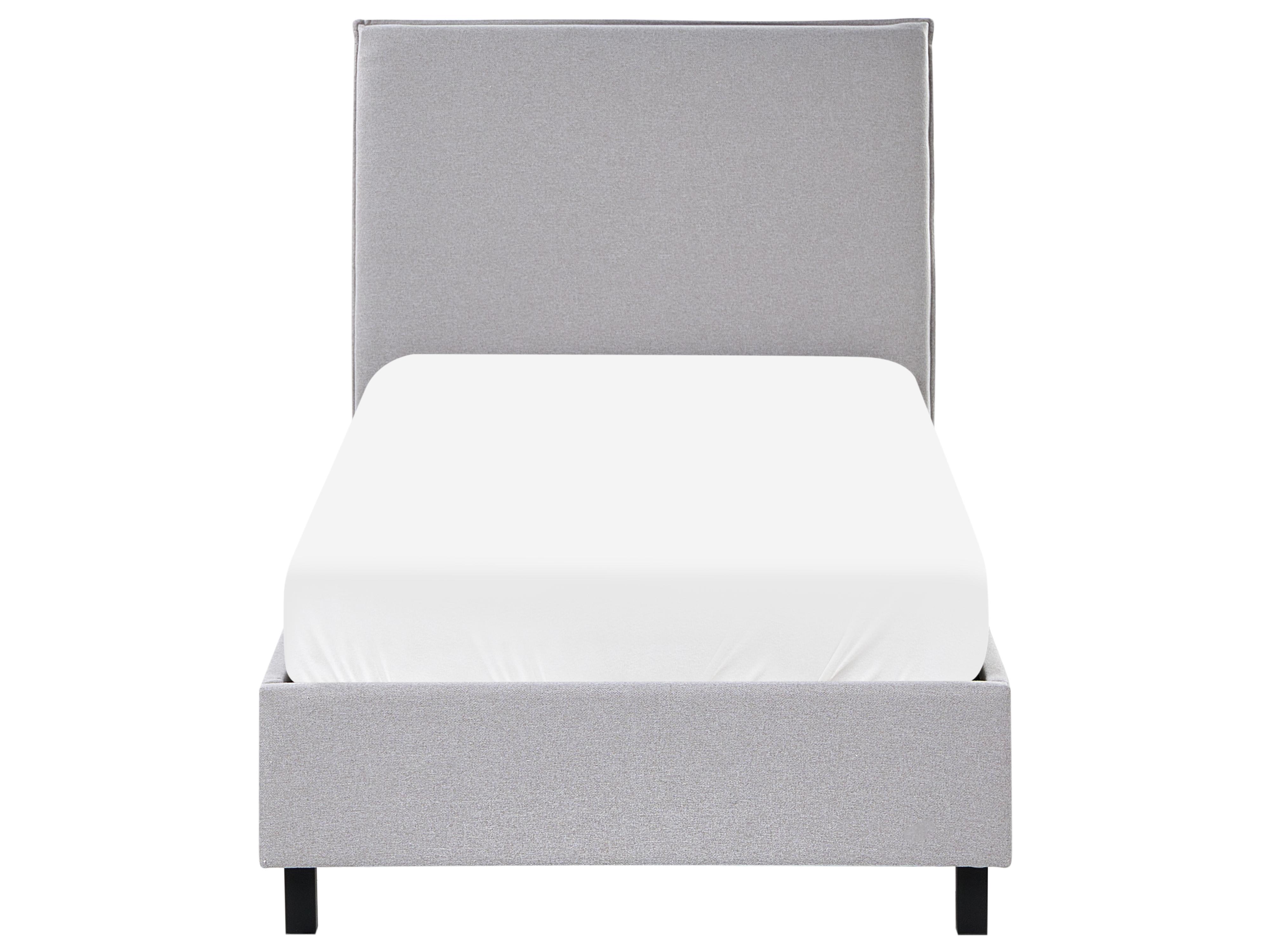 Bed Stof SENNEZ 90 x 200 cm Lichtgrijs