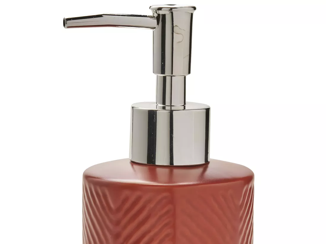 Distributeur de savon à relief en céramique TERRA