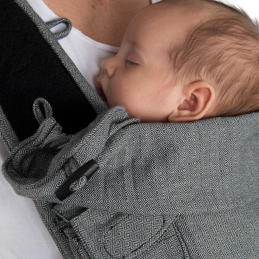 Hoppediz Babytrage Bondolino London  weiß-schwarz