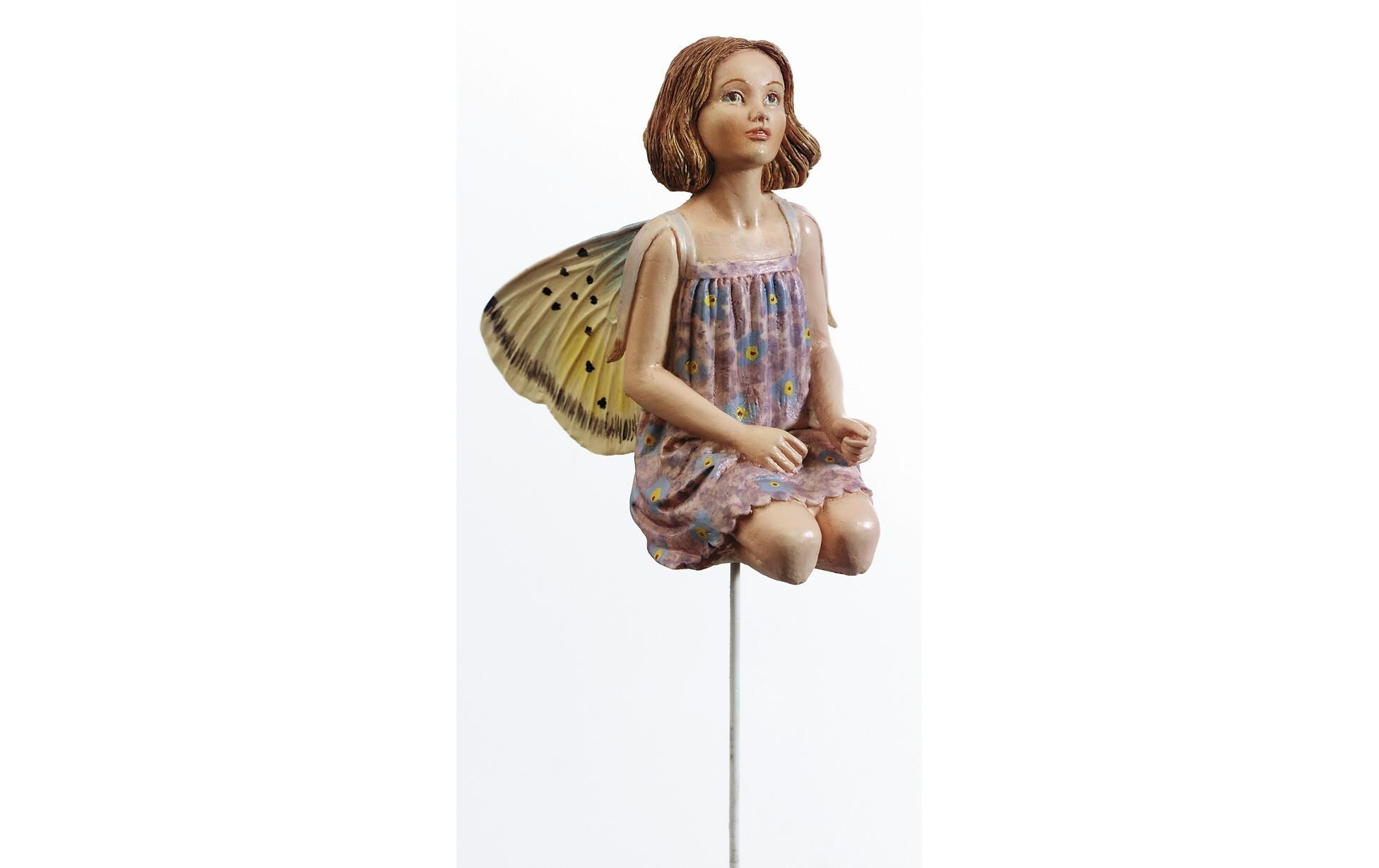 Gartenstecker Fee Vergissmeinnicht 6.5 cmFlower Fairy mit Stab