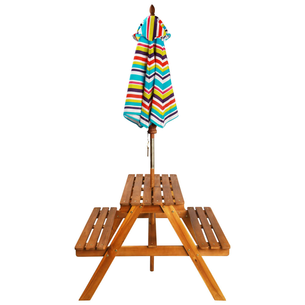 Salon de jardin pour enfant avec parasol