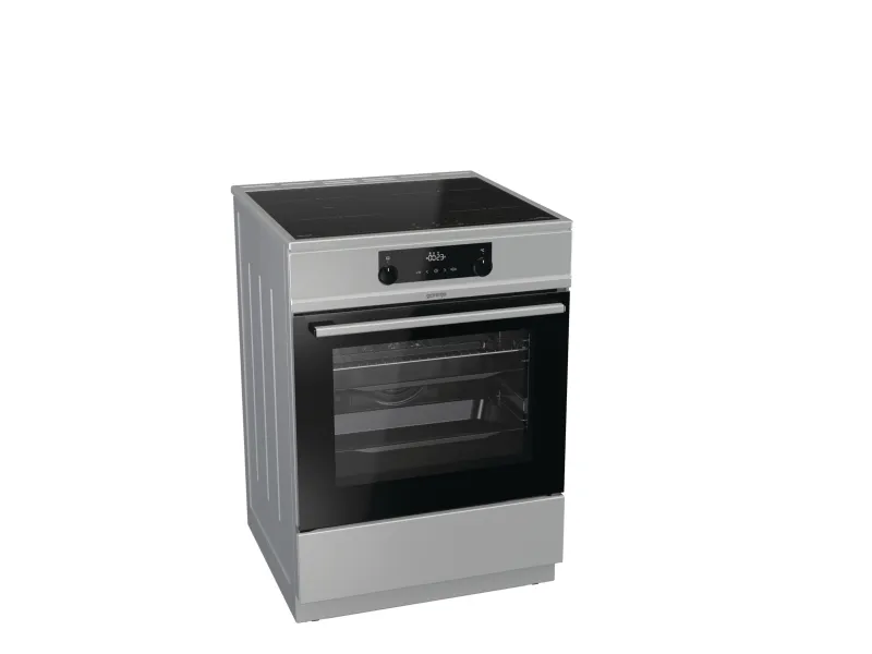 Gorenje EIT6355XPD, Fritstående komfur, Rustfrit stål, Dreje, Berøring, Rustfrit stål, Rustfrit stål, Top forside