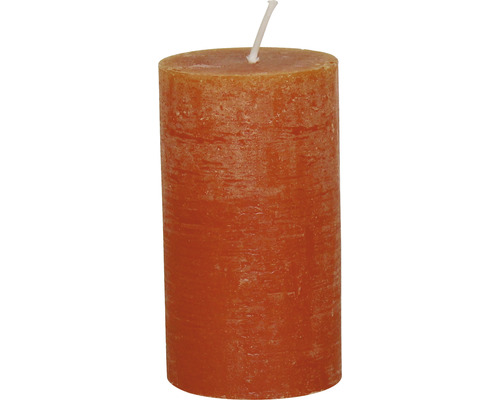 Stompkaars Rustiek Ø 6,8 x 12 cm gebrand oranje