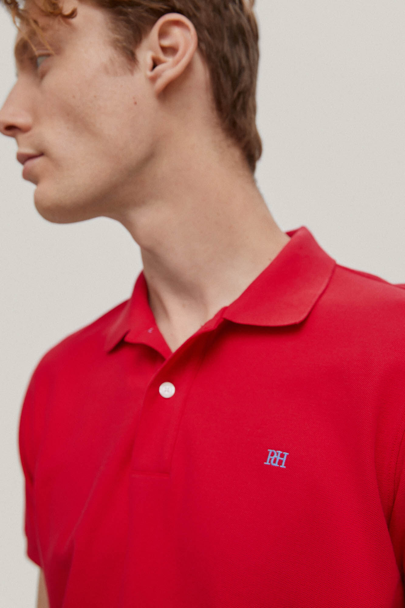 Logotipo Polo Piqué - Vermelho