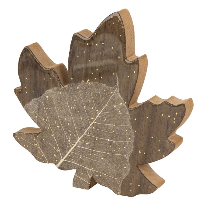 Standdeko - Herbstblatt - ca. 14,5 x 1,5 x 13,5 cm - 1 Stück