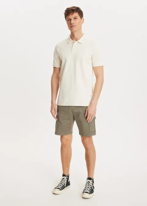 Polo met logo off-white (ECRU)