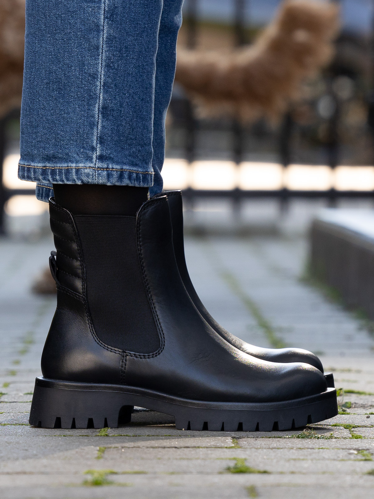 Livo Leather Chelsea Black - Trapes Sko