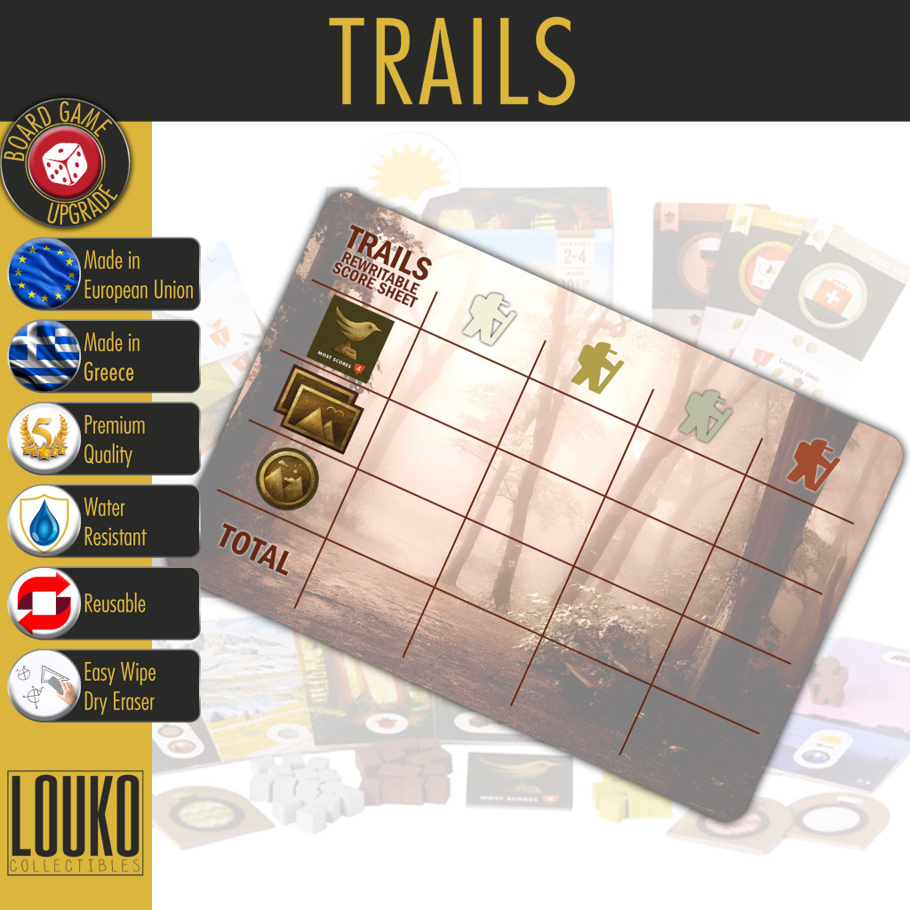 Trails - Feuille de score réinscriptible