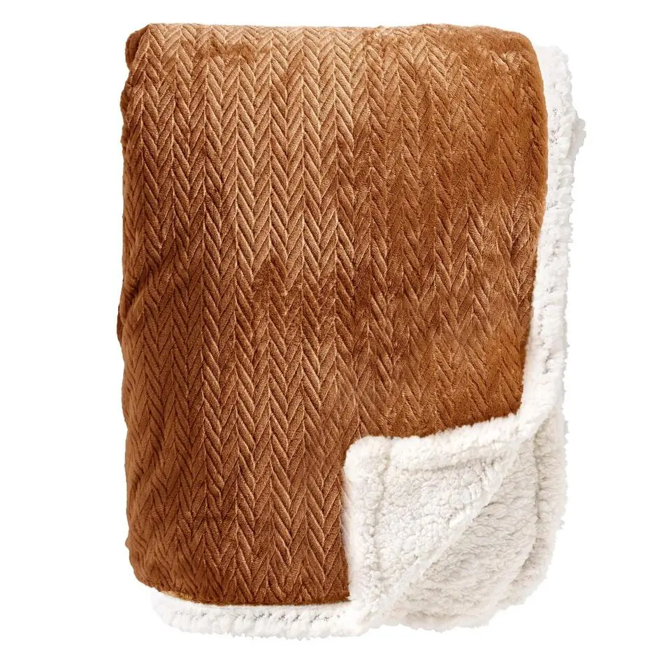 Plaid Bobby - Tobacco Brown - 150x200 cm