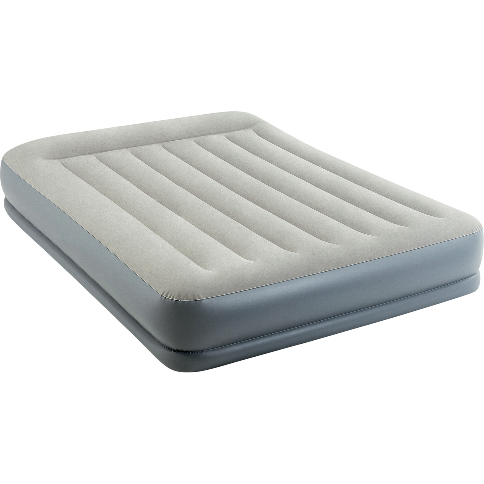 INTEX Luftbett Mid-Rise, Queen Size 152 x 30 x 203 cm mit integrierter Pumpe