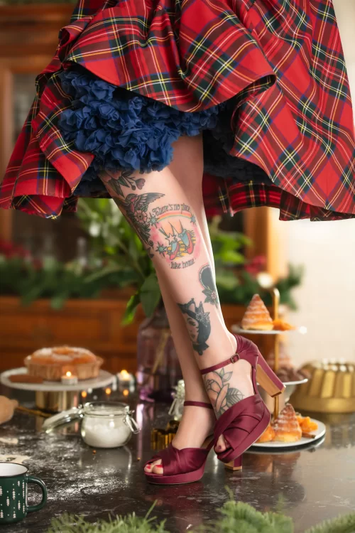 Banned Retro Party swing rok in rood