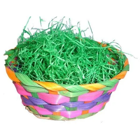 Christian Tanner Bambuskorb mit Ostergras, 22 x 8cm