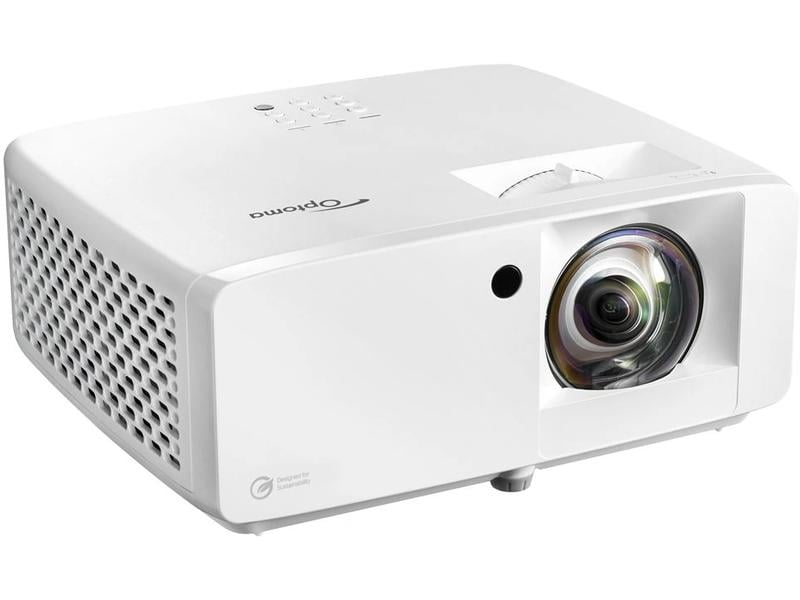 Optoma Kurzdistanzprojektor ZH450ST Umweltfreundlicher Full HD-Kurzdistanz-Laserprojektor mit hoher Helligkeit
