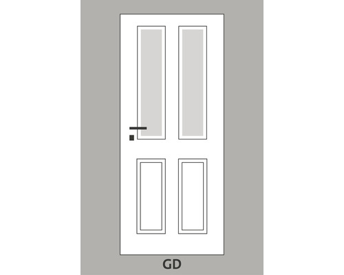 Pertura glasinzet ESG LA GD helder 24,7x92,8 cm (enkel glas/vervangingsglas)
