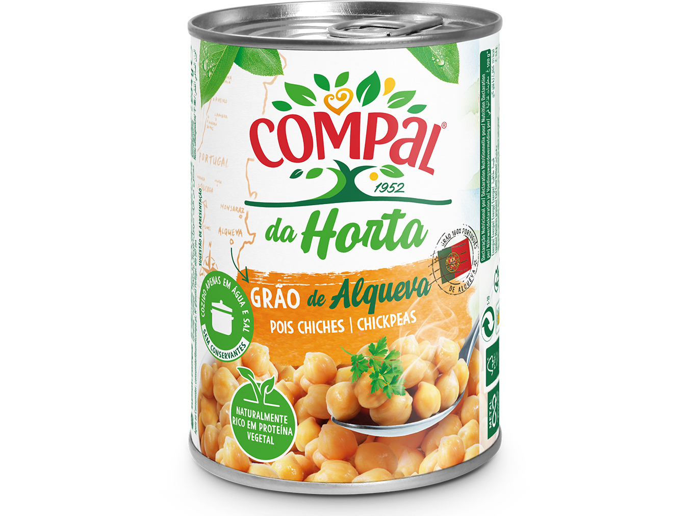 GRÃO COMPAL DA HORTA COZIDO 410G