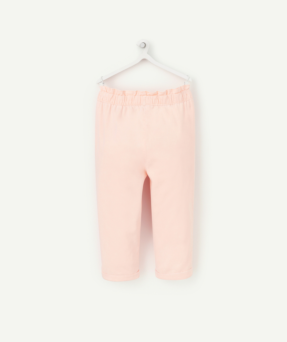 PANTALON FLUIDE BÉBÉ FILLE ROSE NÉON