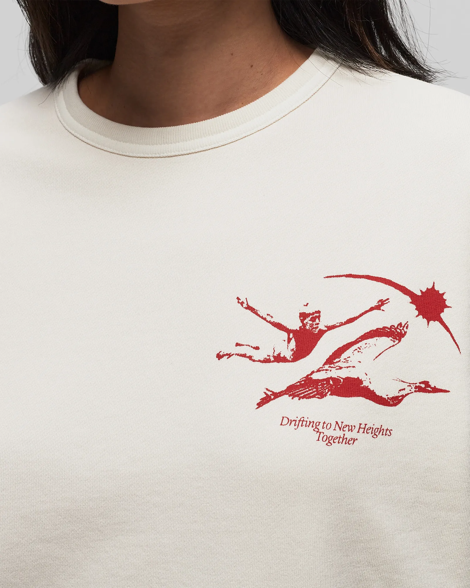 CLOSED PRINTED CREW NECK
