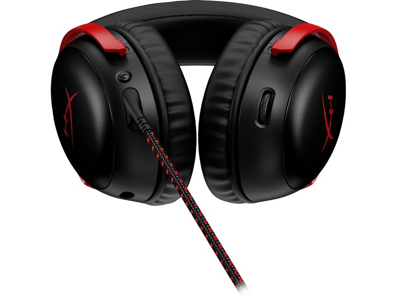 HyperX Headset Cloud III Rot/Schwarz Komfortables Gaming-Headset für PC und Spielkonsolen
