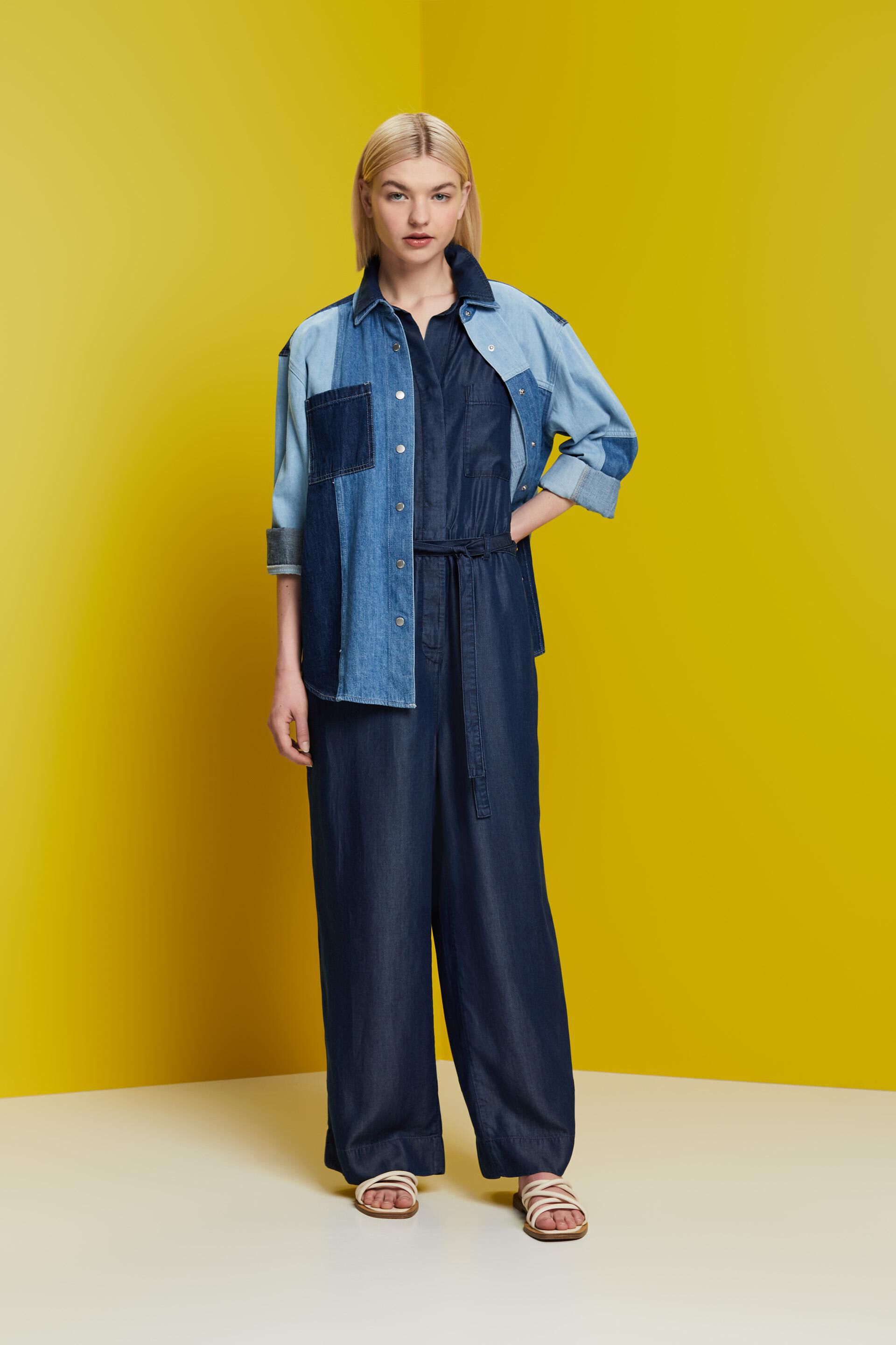 Combinaison longue d’aspect denim, TENCEL™