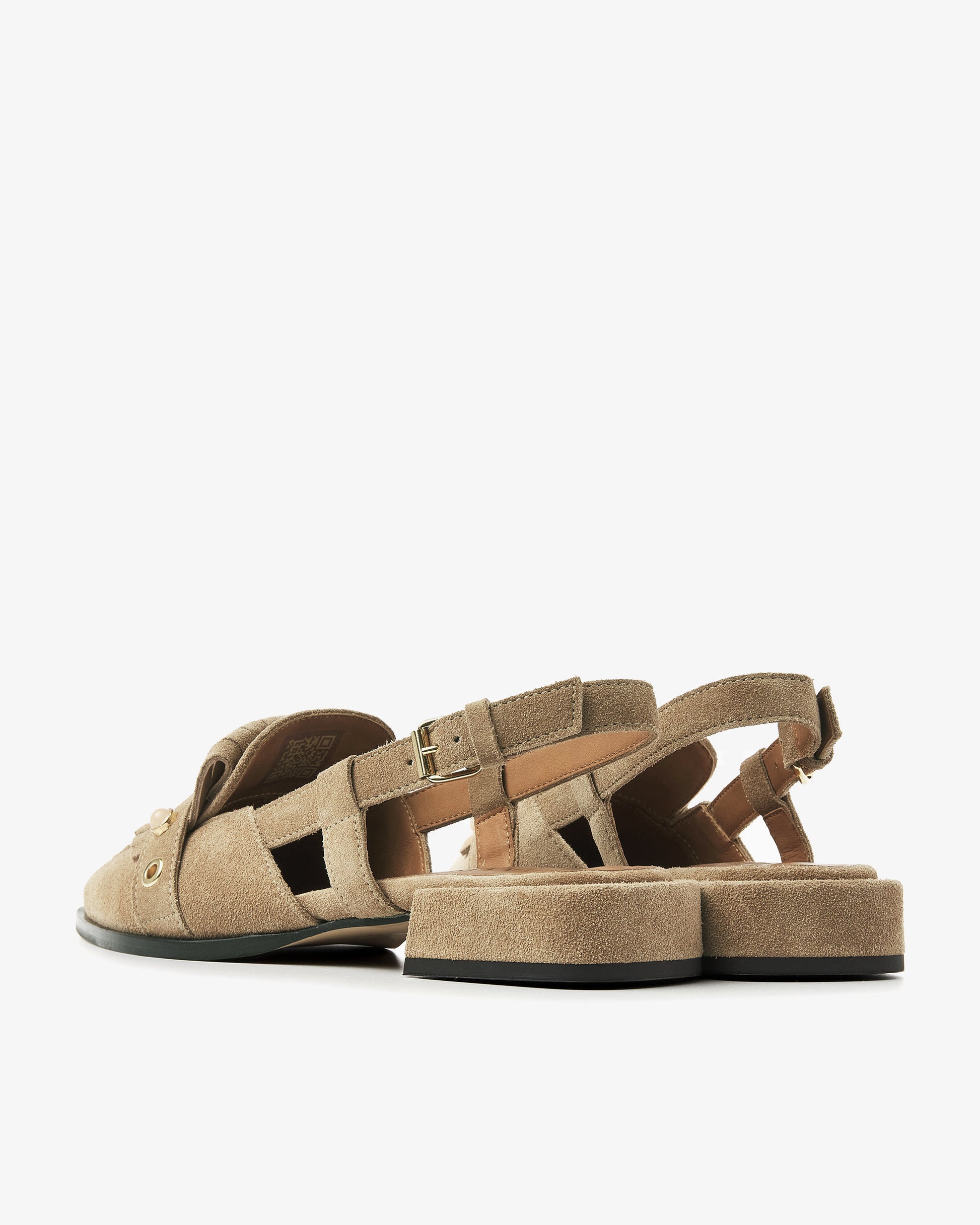 VIA VAI beige slingbacks Jazz Tammi