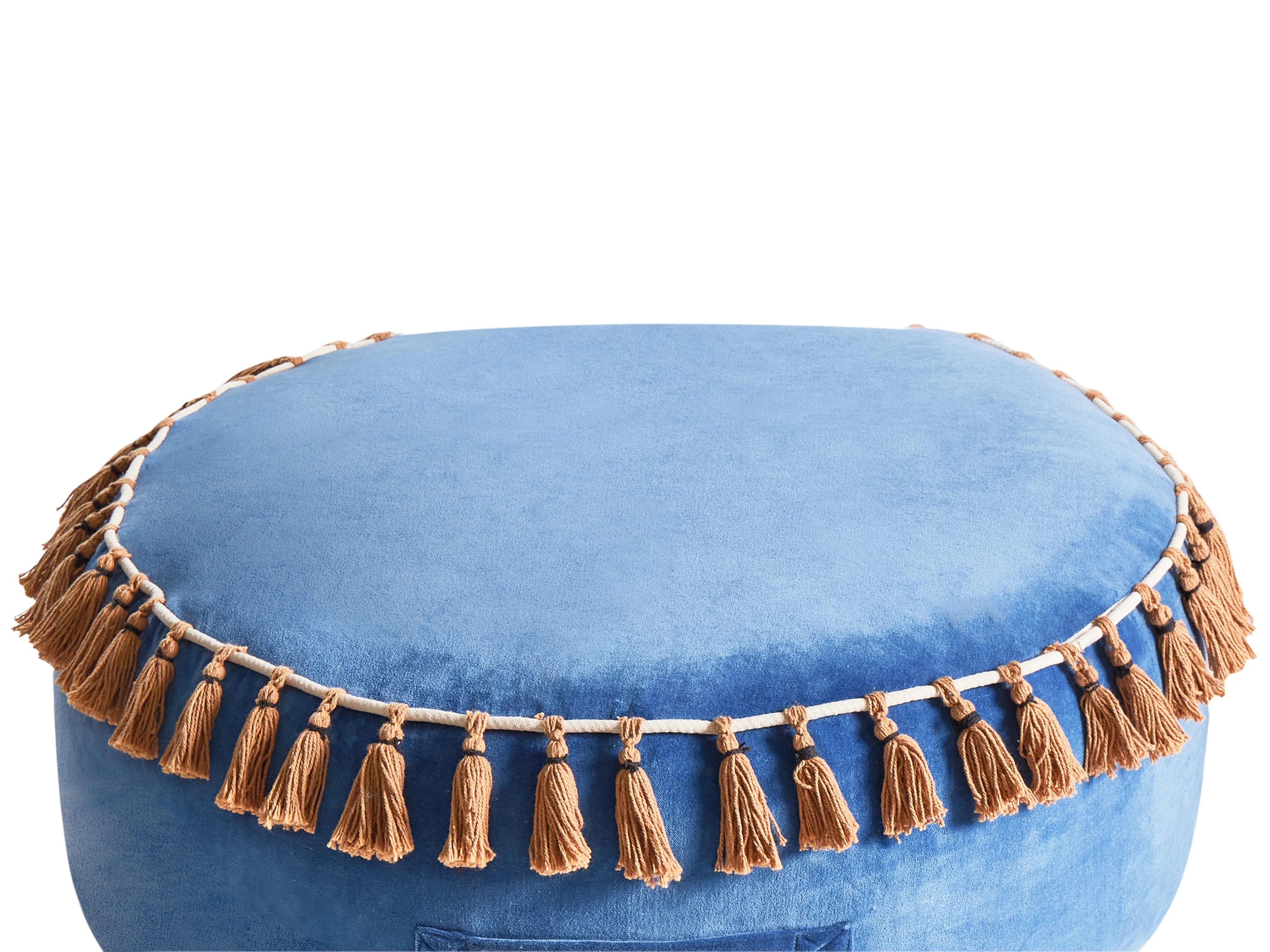 Poef GOTHA Fluweel Blauw