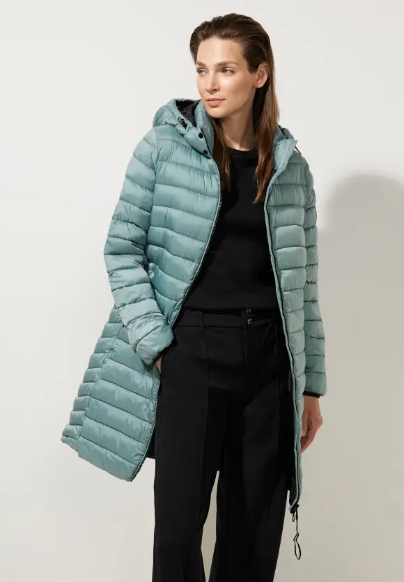 Lange Stepp Winterjacke - polar mint
