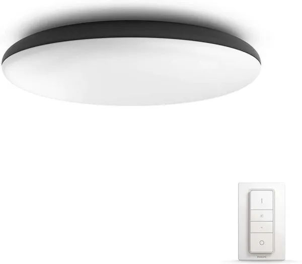 Philips Hue White ambiance Cher - Loftslampe - LED - 24 W (tilsvarende 204 W) - klasse F - varmt til køligt hvidt lys - 2200-6500 K - sort