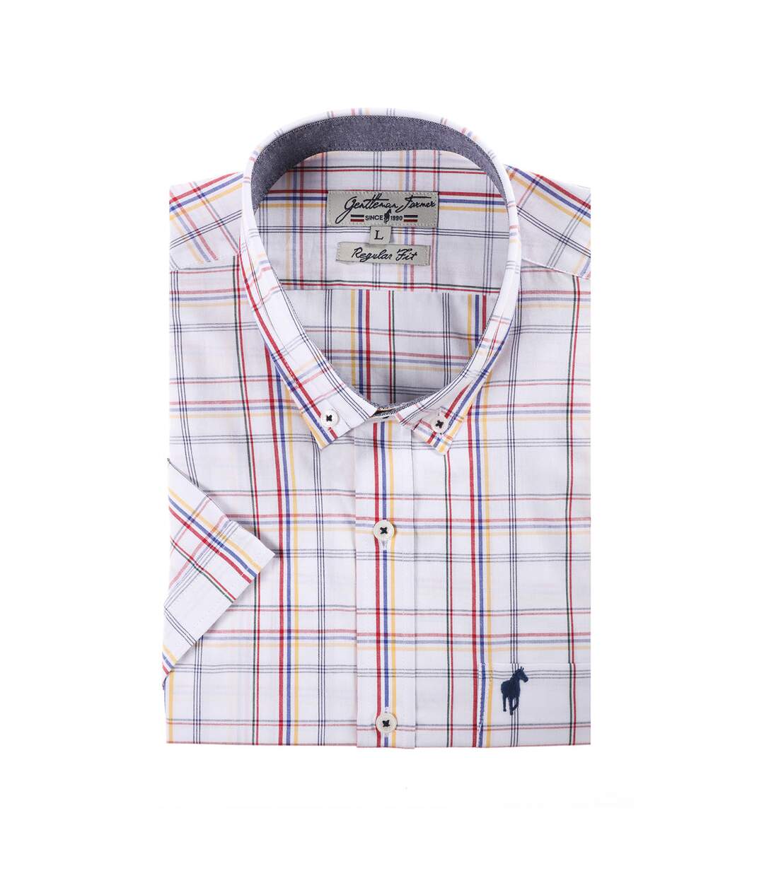 Chemise manches courtes col boutonné coton CORIAN