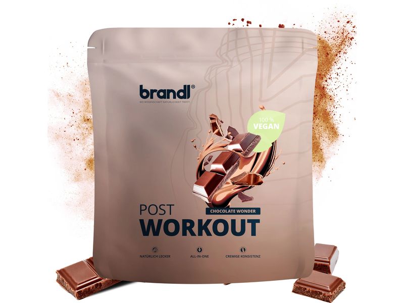 Brandl-Nutrition Pulver Post Workout 2.0 Vegan Schokolade 1 Protein-Pulver