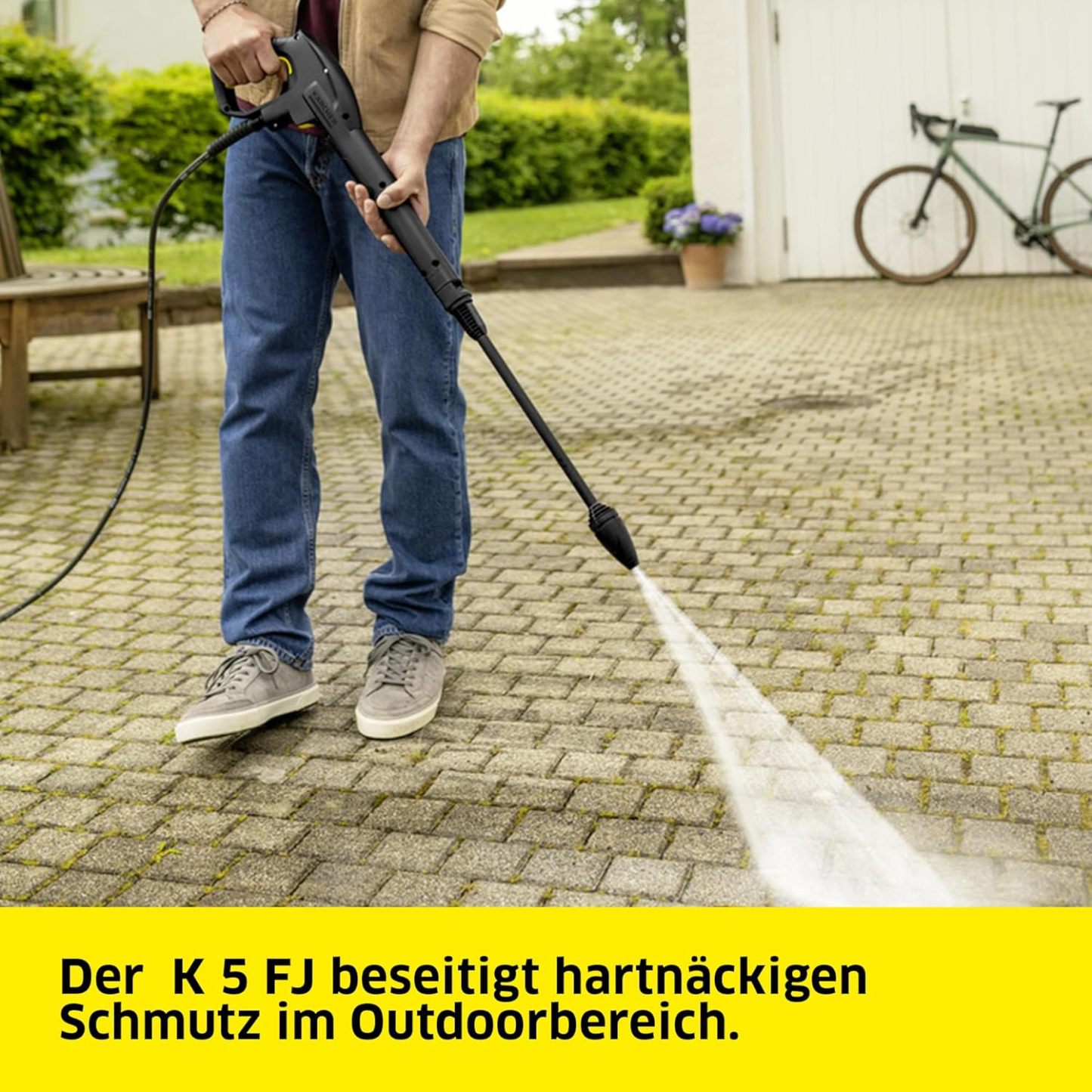 Kärcher Hochdruckreiniger K 5 Power Control, Druck: max. 145 bar, Fördermenge: 500 l/h, Flächenleistung: 40 m²/h, Wasserfilter, Gewicht: 13 kg, Hochdruckschlauch und -pistole, Dreckfräser, Strahlrohr