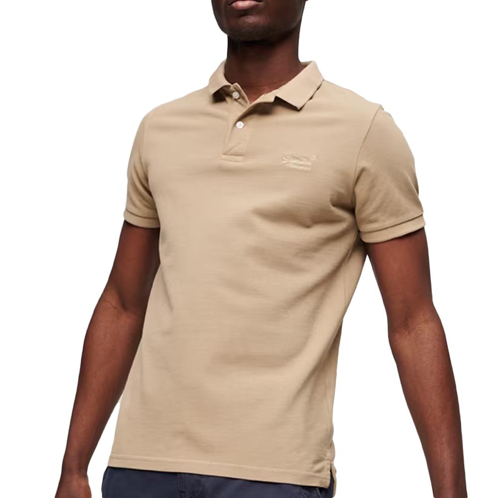Superdry Polo Marron Homme Superdry Vintage Destroy