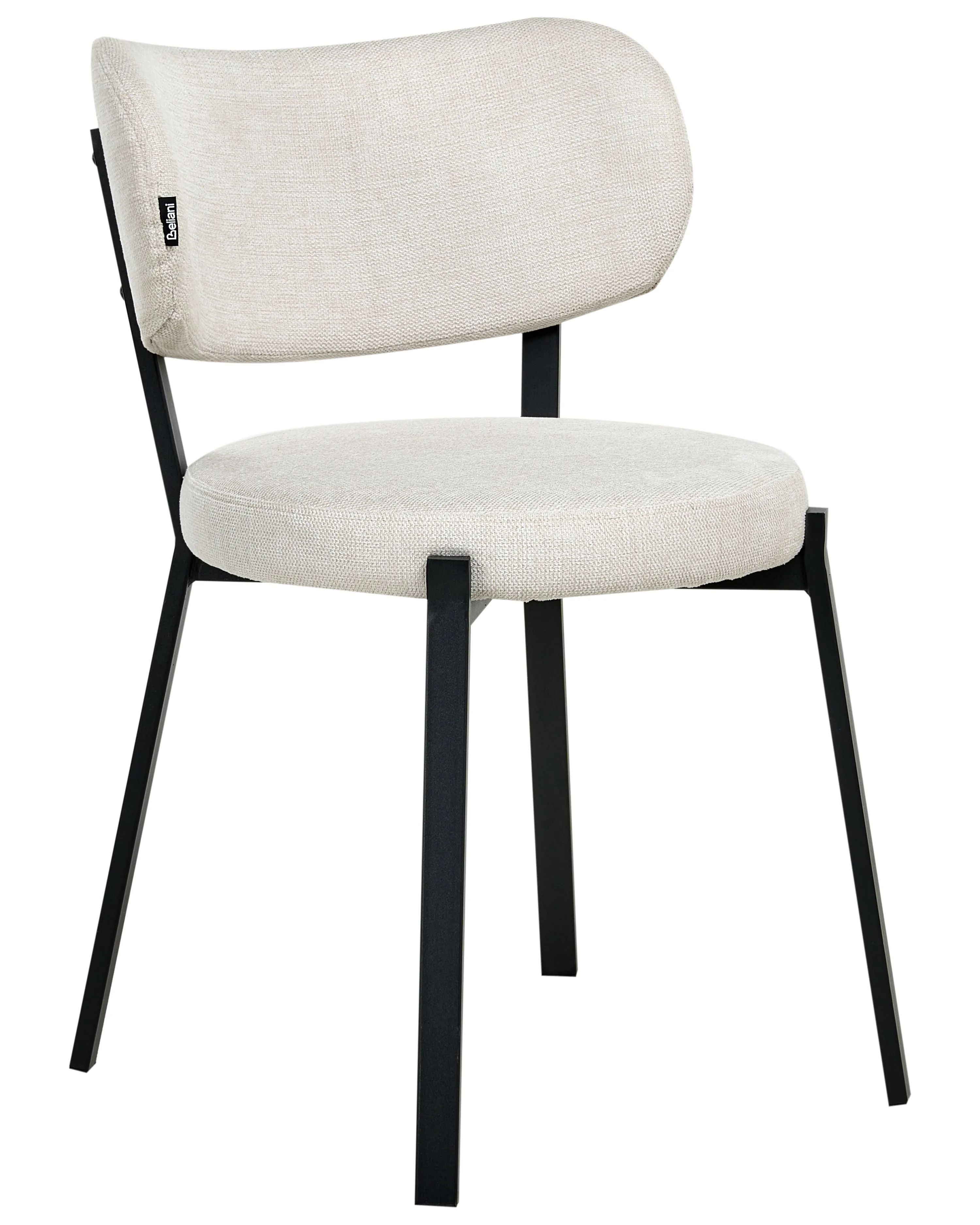 Set van 2 eetkamerstoelen BRONTE Stof Lichtbeige