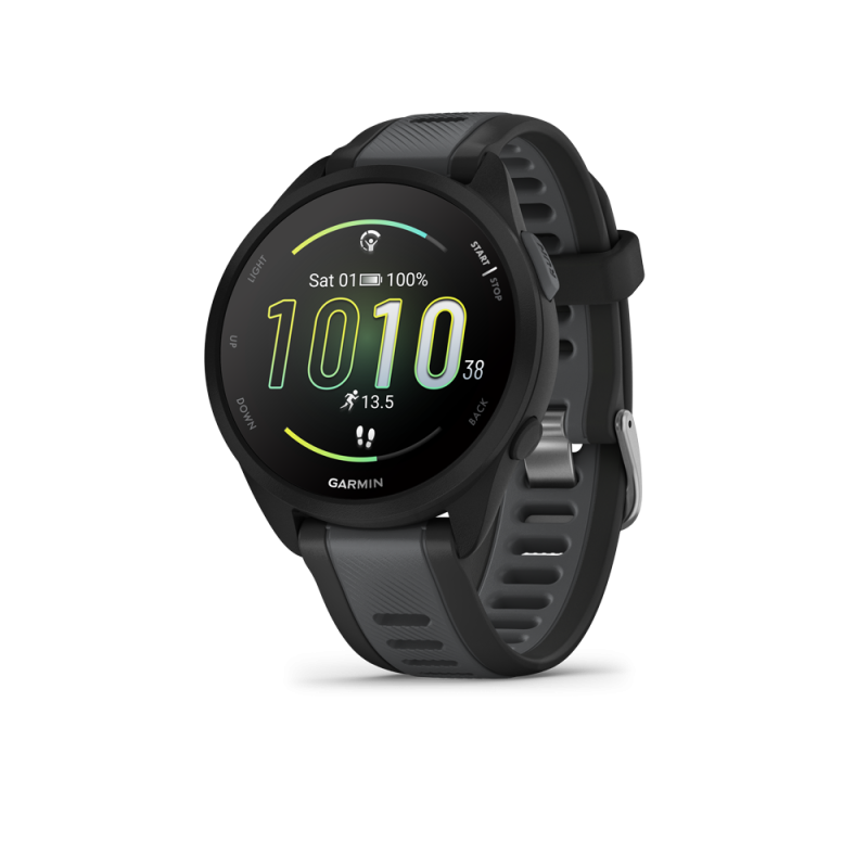 garmin forerunner 165 43 mm gps pulsur 39 010 02863 20 black