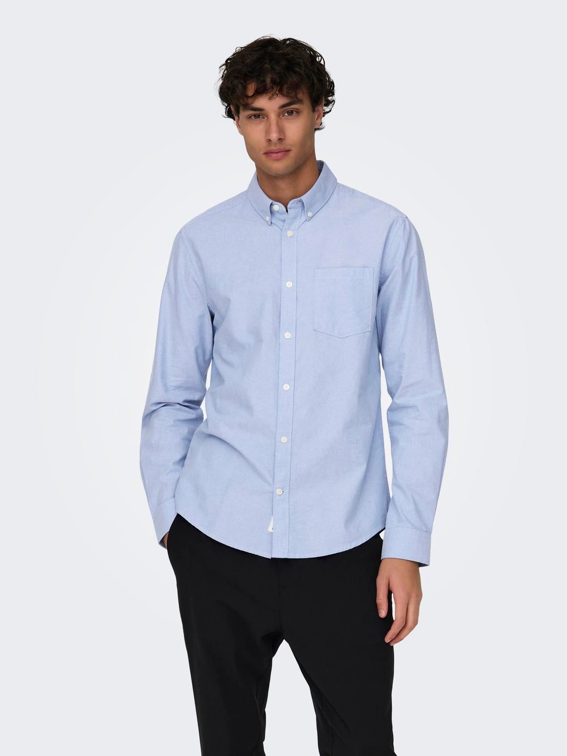 ONSNEIL Oxford Hemd Cashmere Blue