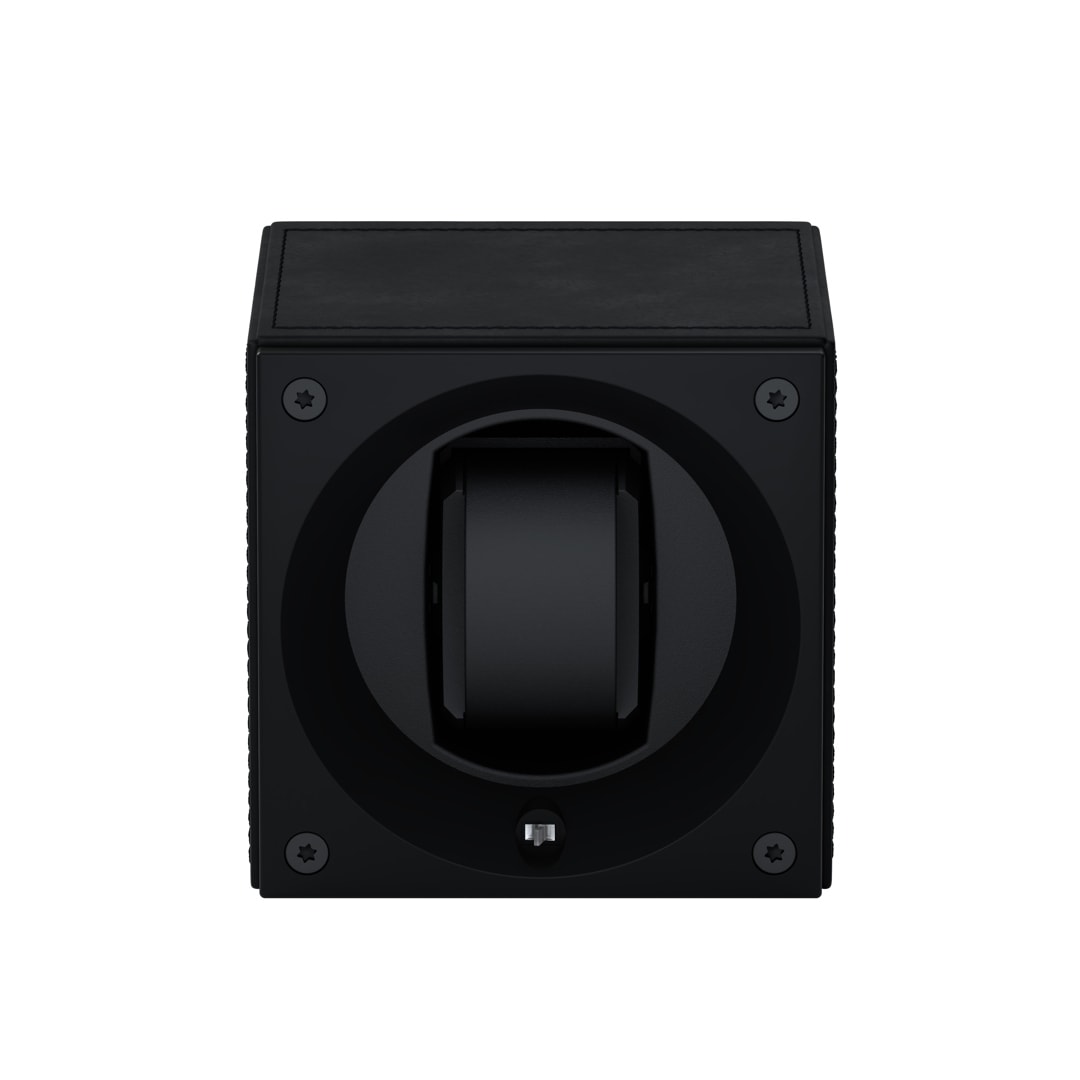 SwissKubik Masterbox Leder Schwarz - 1 Uhr