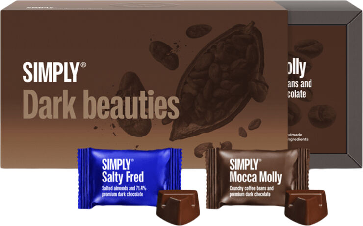 Simply Chocolate Gift Box, Dark Beauties (180 g)