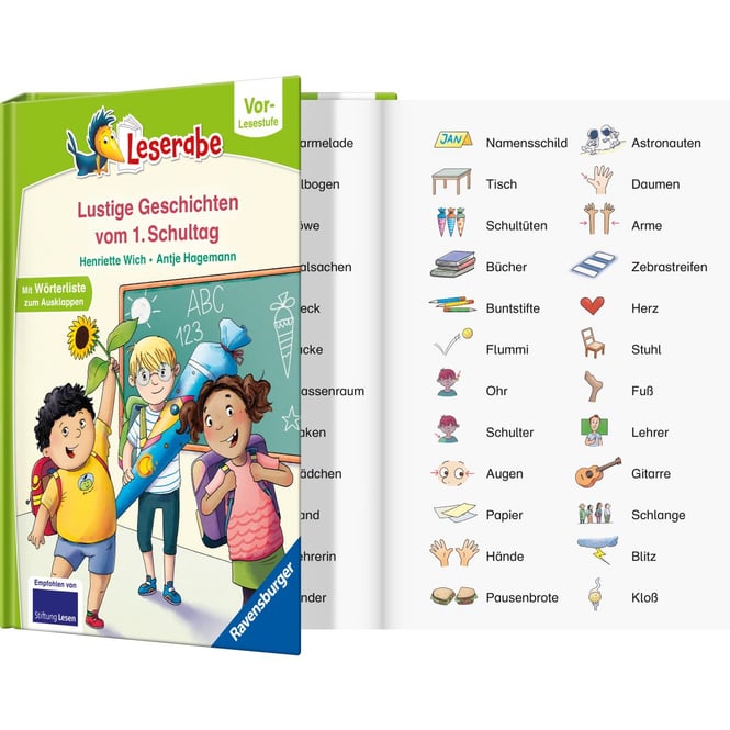 Leserabe - Vor-Lesestufe - Lustige Geschichten vom 1.Schultag