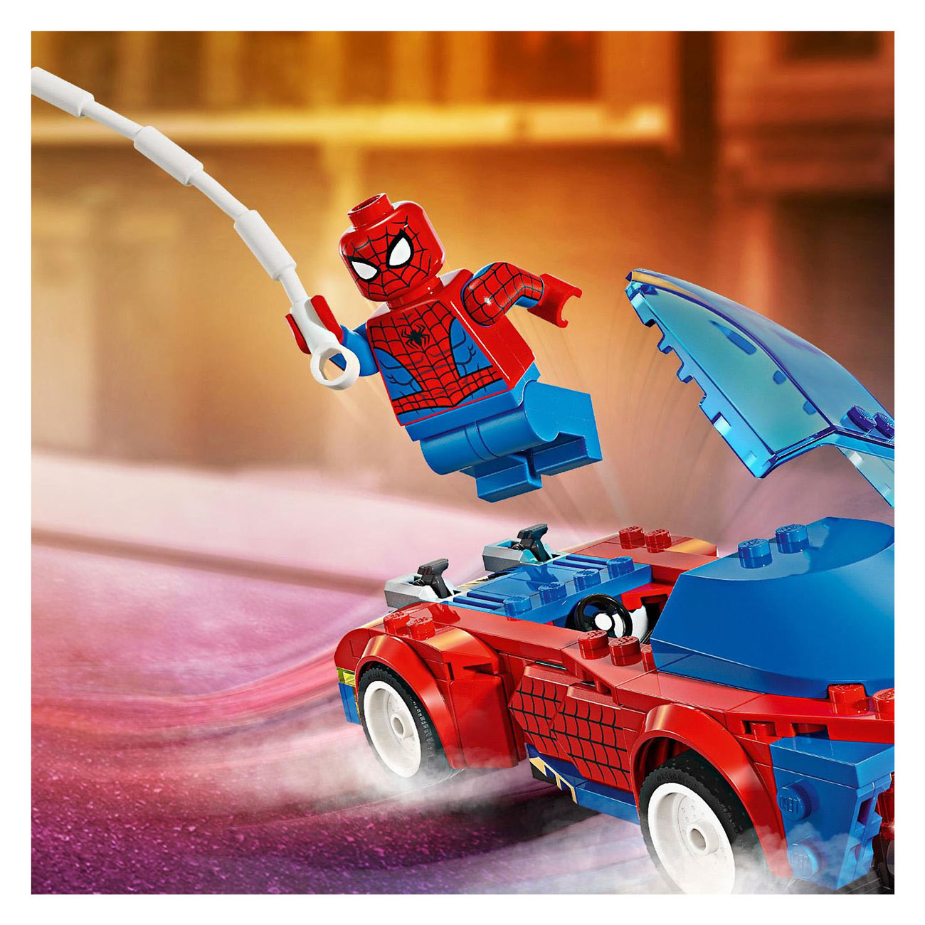 LEGO Super Heroes 76279 Spider-Man racewagen en Venom Green Goblin