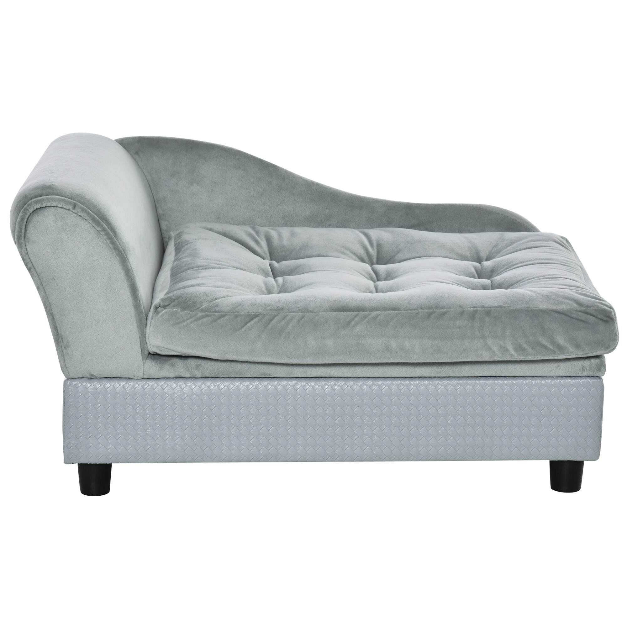 PawHut Hundesofa hellblau 76 x 45 x 41,5 cm (BxTxH)